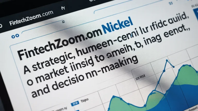 FintechZoom.com Nickel: A Strategic, Human-Centric Guide to Market Insight, Management, and Decision-Making